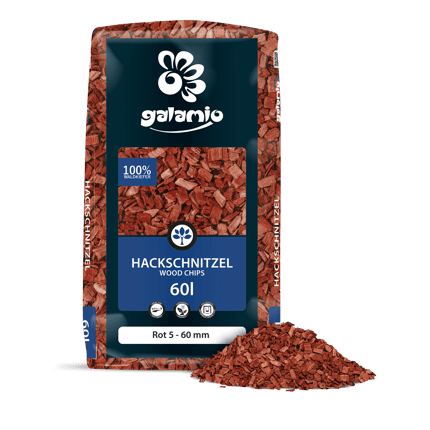 MHR60 Hackschnitzel Rot Verpackung Haufen rechts