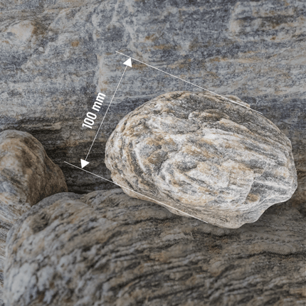 GKD10 schroppen kaschiert getrommelt Textur Abmessung