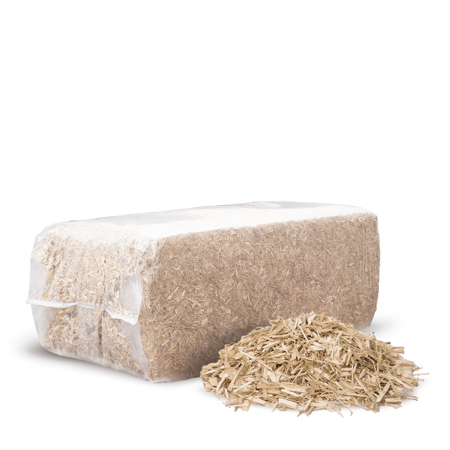 MIS25 miscanthus haecksel Verpackung Haufen rechts