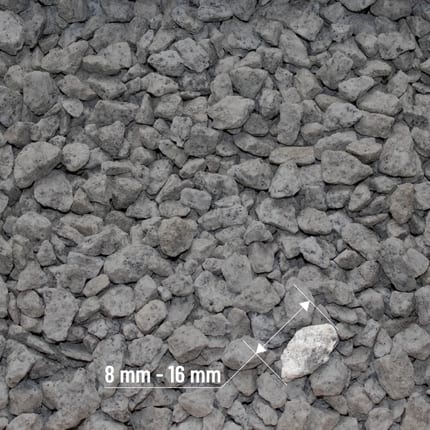 SGS20 Granitsplitt 8 16mm Textur beschriftet