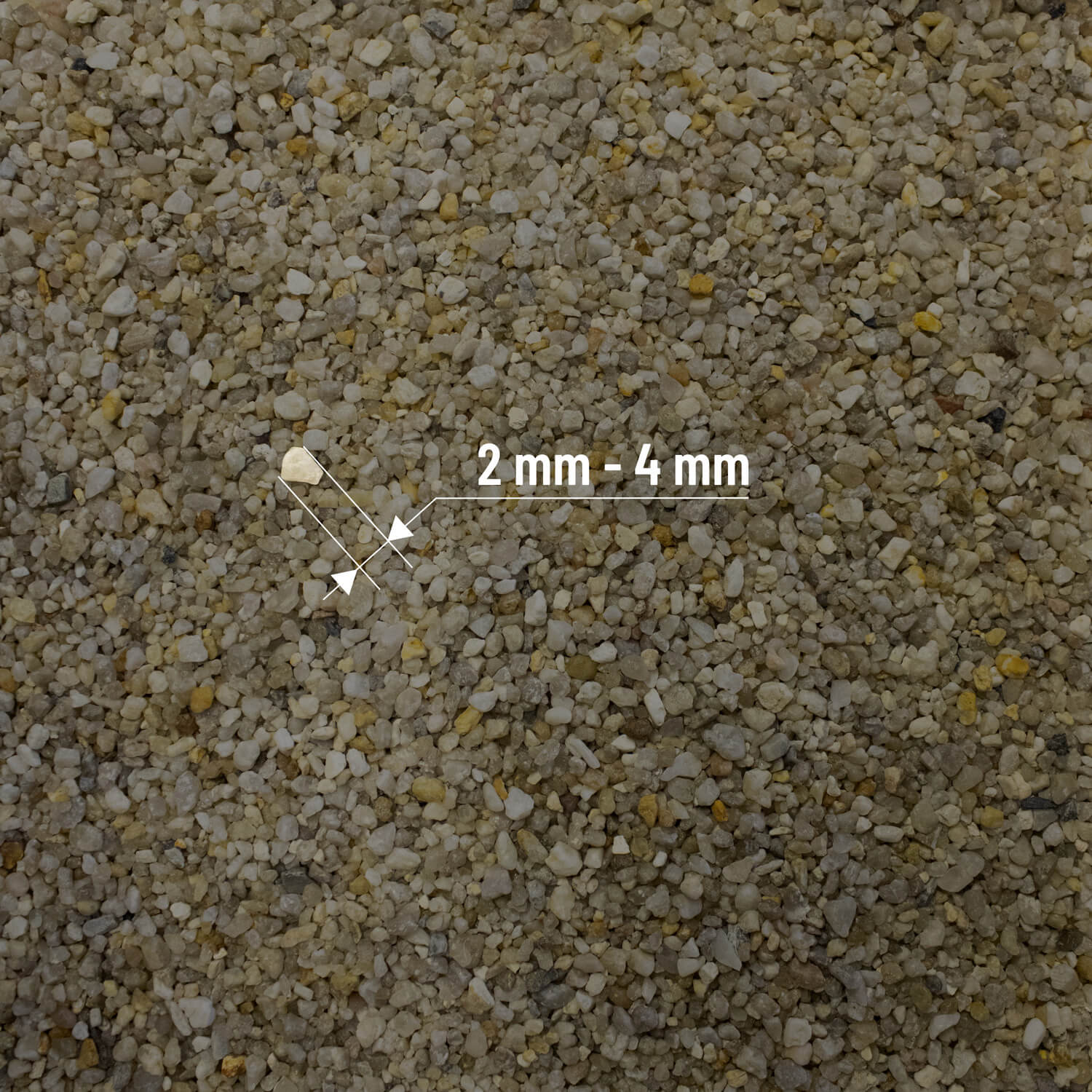 FSK50 Fallschutzkies Textur Abmessung