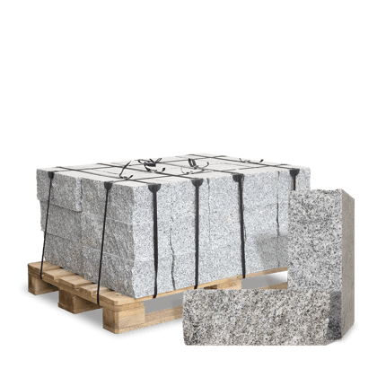 GRG10 Granit Mauerstein 0 gesaegt gebrochen 15er Palette 2steine