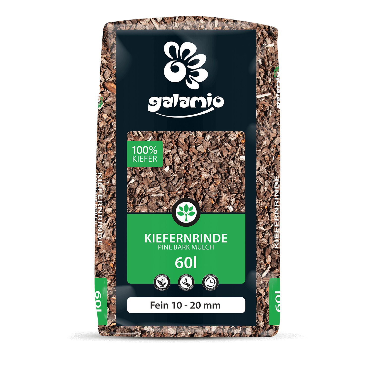 MUA60 Rindenmulch Kiefer Fein Verpackung