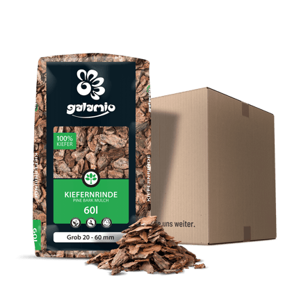 MUC60 Rindenmulch Kiefer Grob Paket
