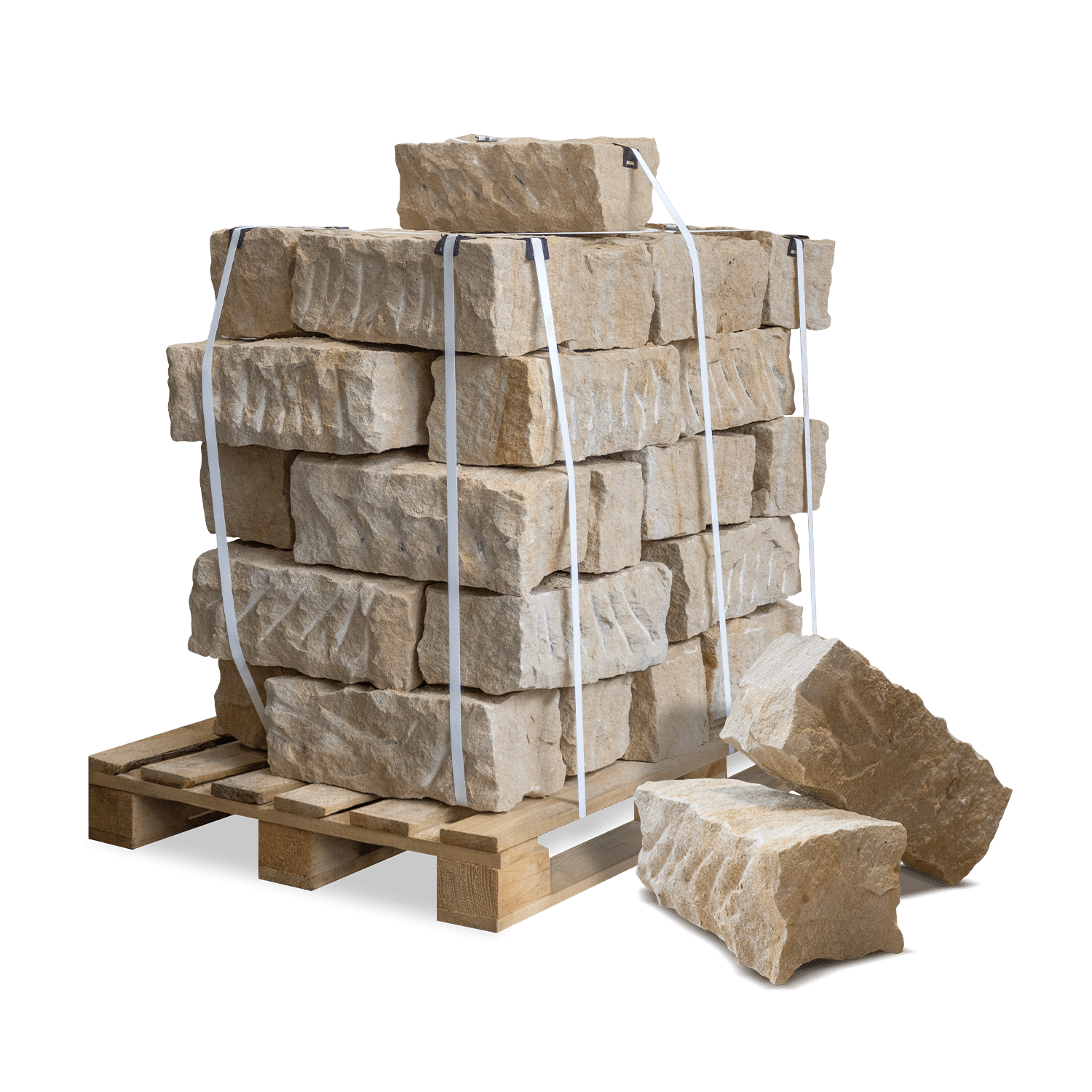 SSB10 Randsteine Sandstein 5 Palette Stein