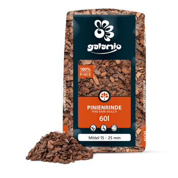 MPB60 Pinienrinde Mittel Verpackung Haufen links