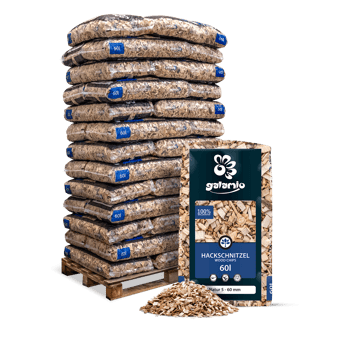 MHN60 Hackschnitzel natur 39er Palette Verpackung