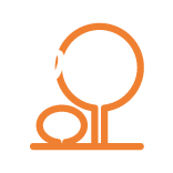 Icon rohstoff holz orange