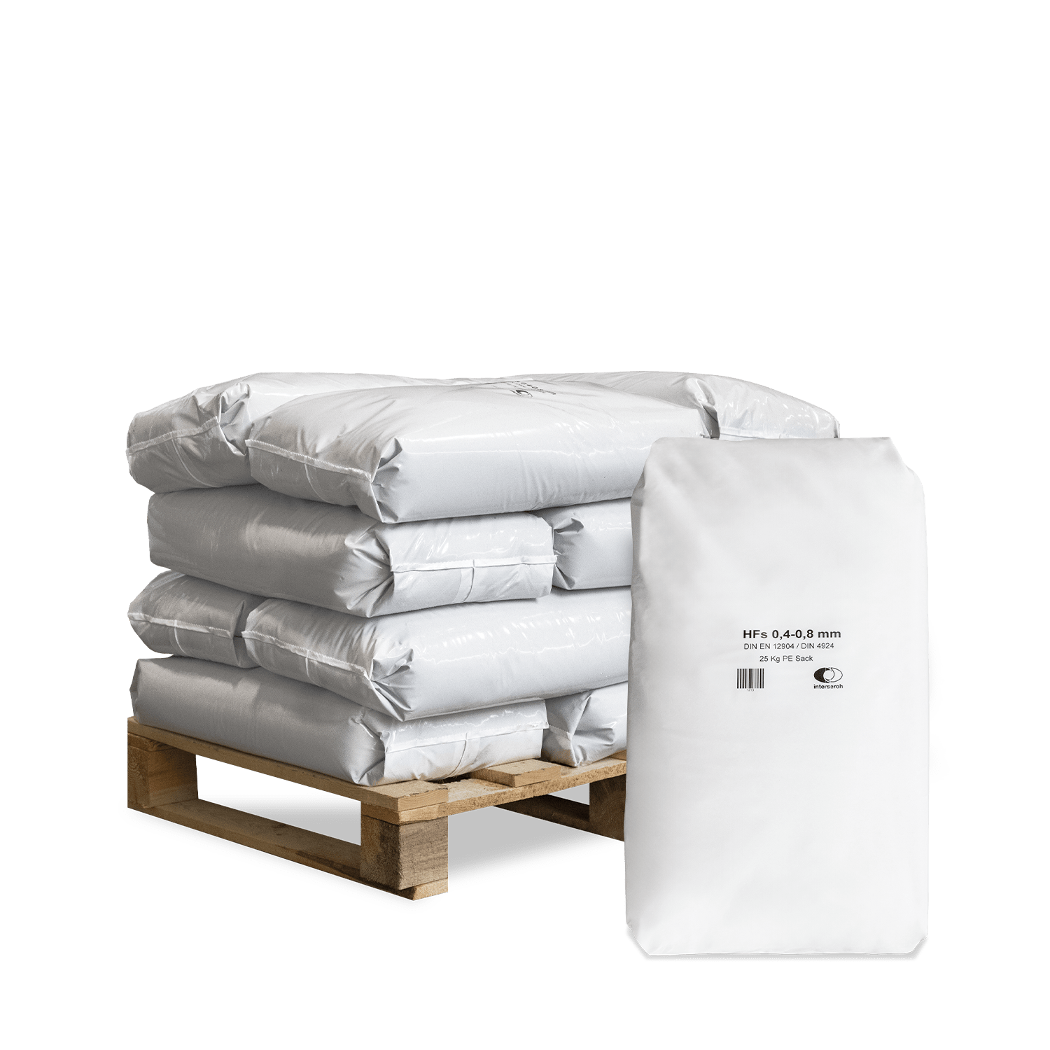 QSE25 Filtersand 25kg 12er palette Verpackung min