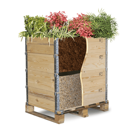 ZHA04 Hochbeet Maria klein Schichten