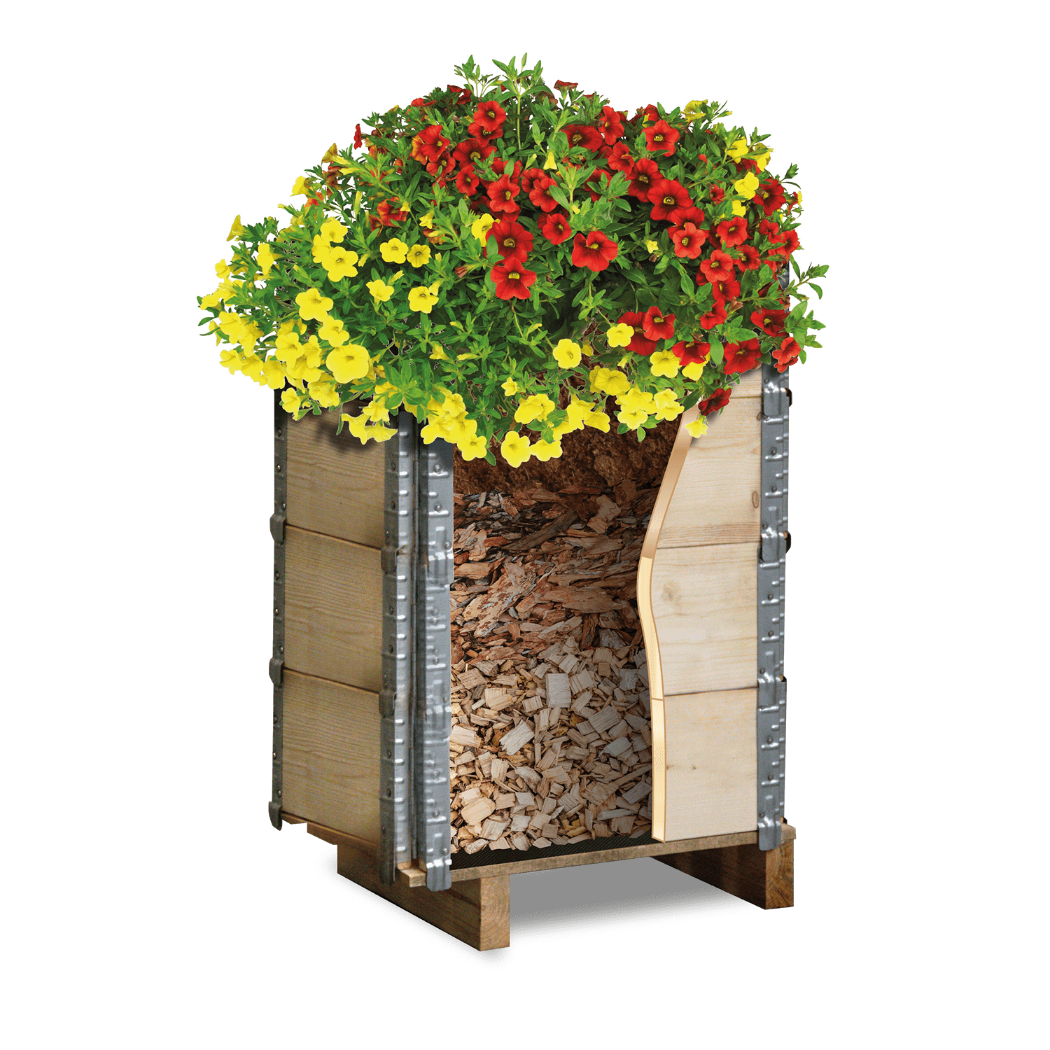 ZHC04 Hochbeet Gartentraum Schichten