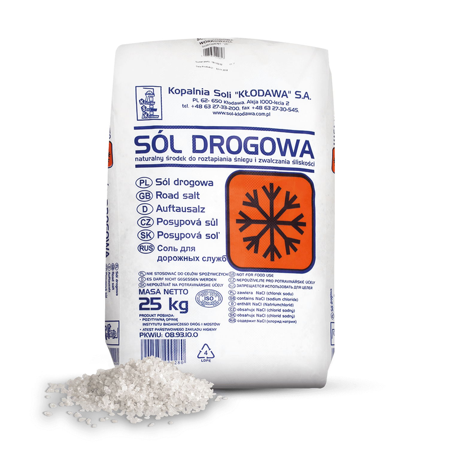 WST25 Streusalz Verpackung Haufen links