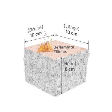 GPF10 Pflasterstein Granit 8 10 Abmessung