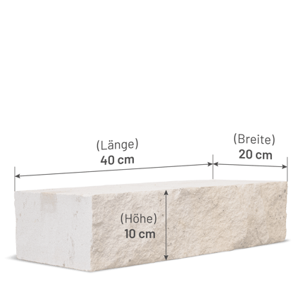 SSR10 Randsteine Sandstein 0 Stein Abmessung