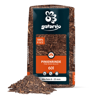 MPE60 Pinienrinde MixFein Verpackungen Haufen links