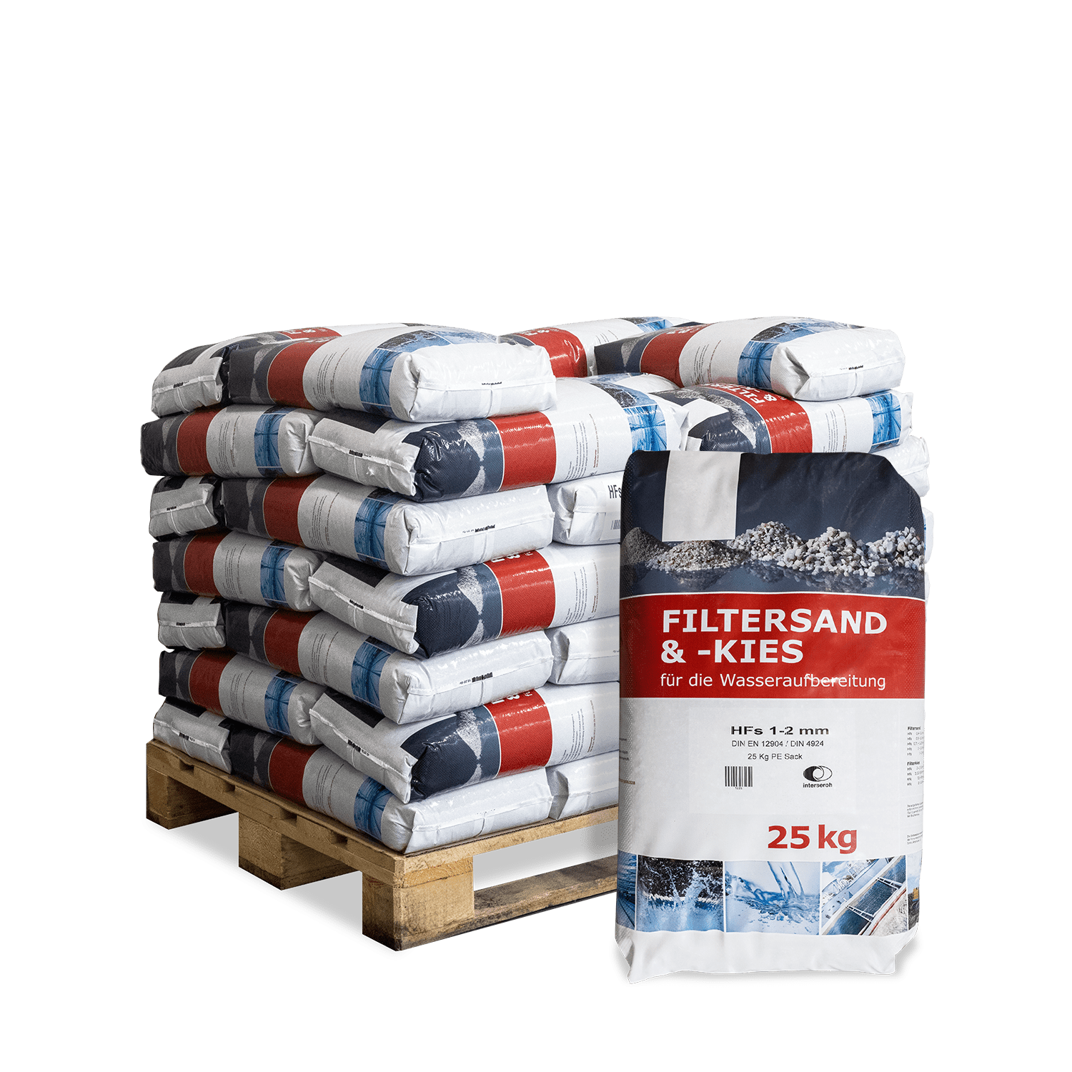 QSG25 Filtersand 25 40er Palette Verpackung min