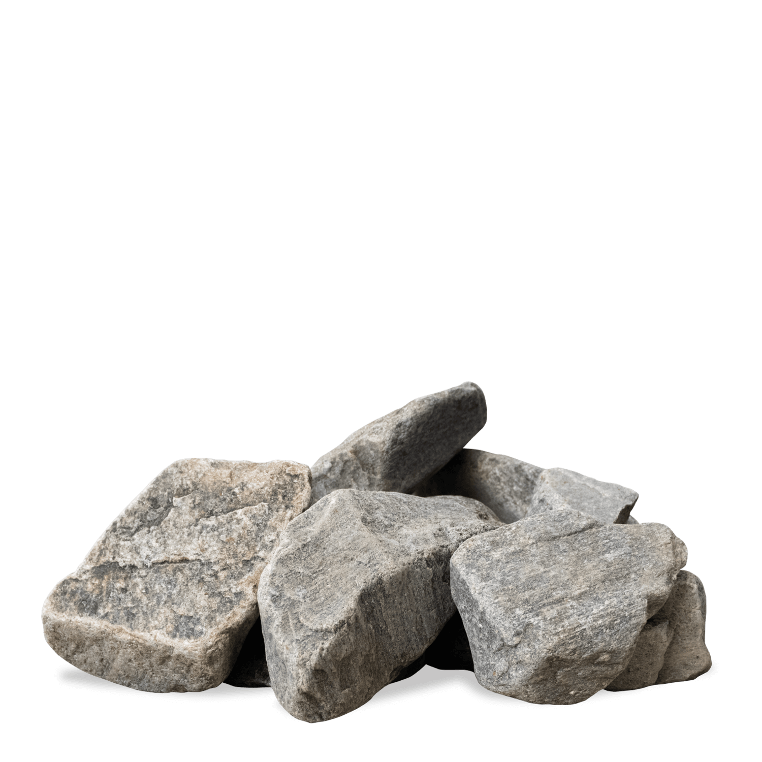 GKA10 Schotter grau getrommelt Haufen