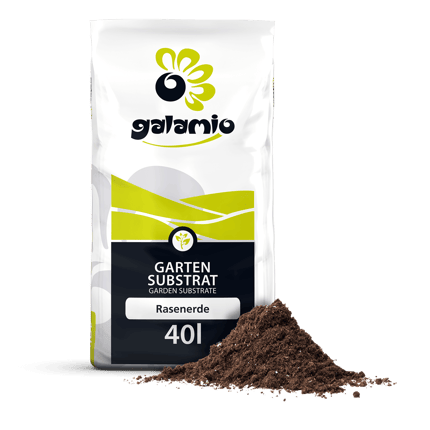 SRE40 Rasenerde 40l Verpackung Haufen rechts