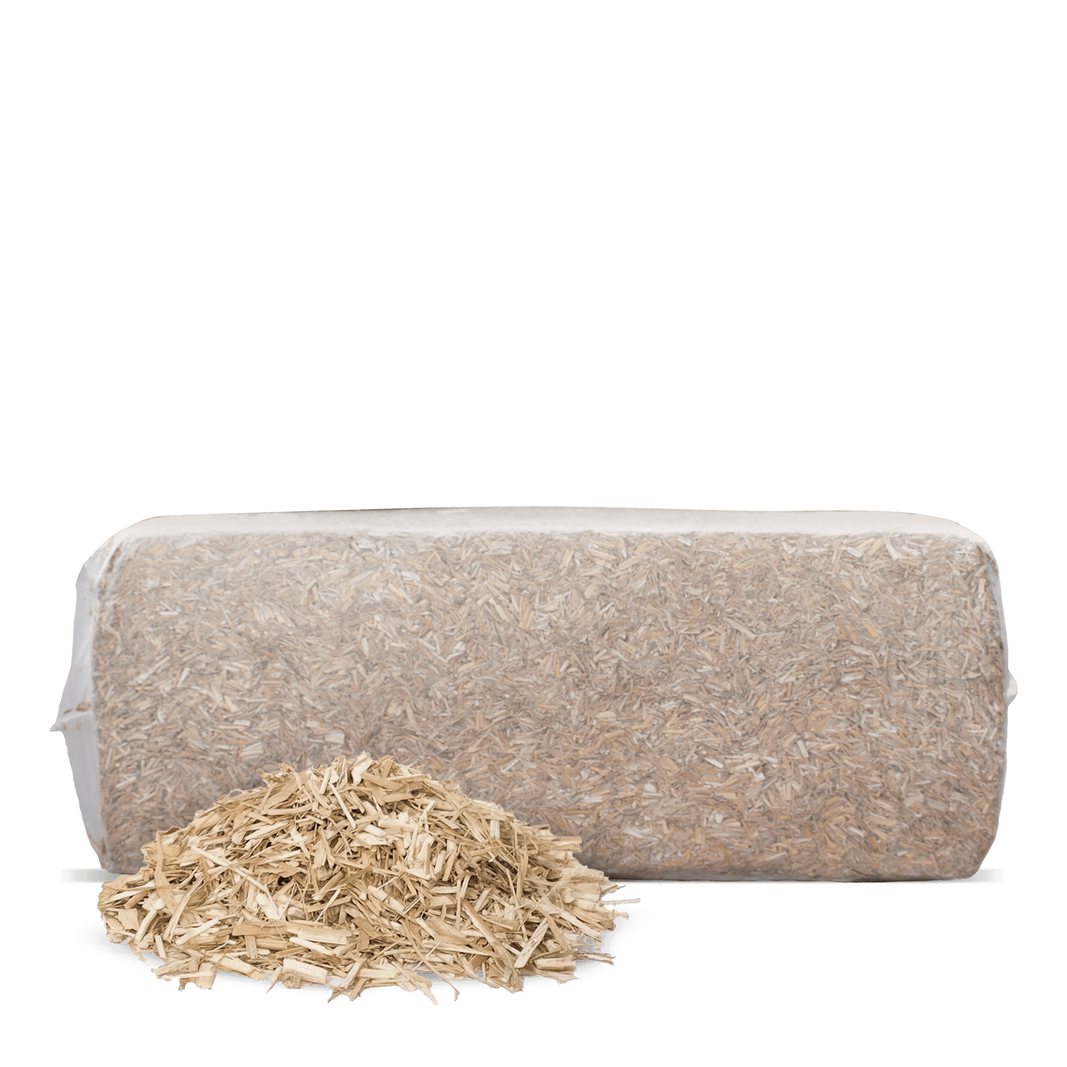 MIS25 miscanthus haecksel Verpackung Haufen links