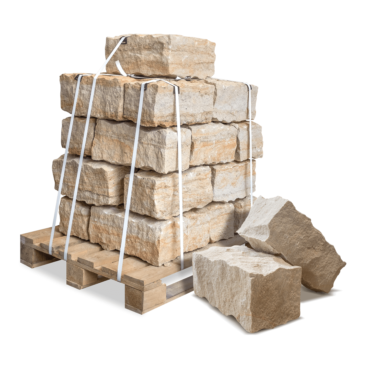 SSA10 Mauersteine Sandstein 0 Palette 2er Stein