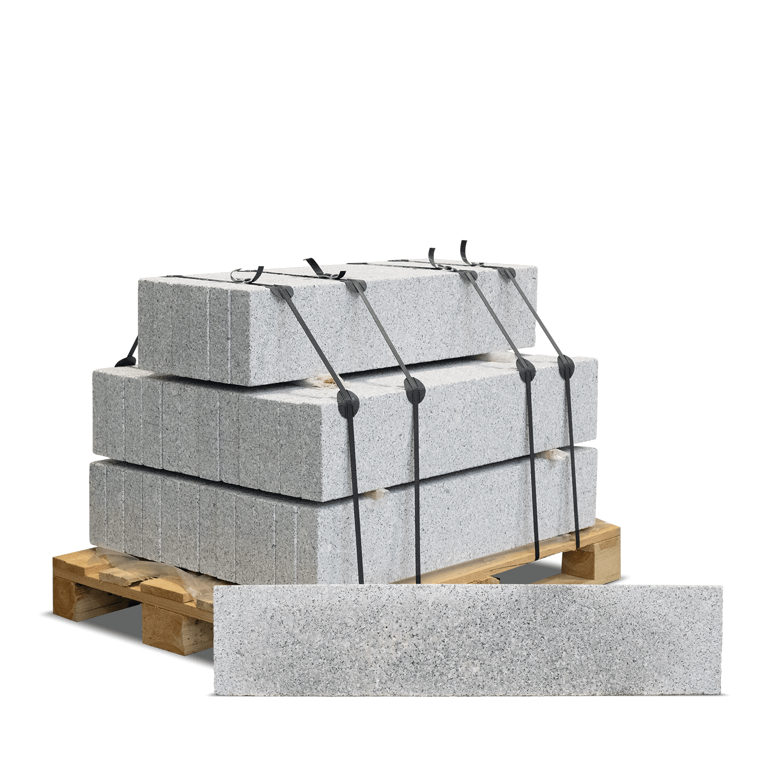 GRA01 Rasenkante Granit Palette Stein