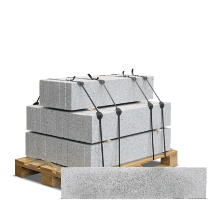 GRA01 Rasenkante Granit Palette Stein