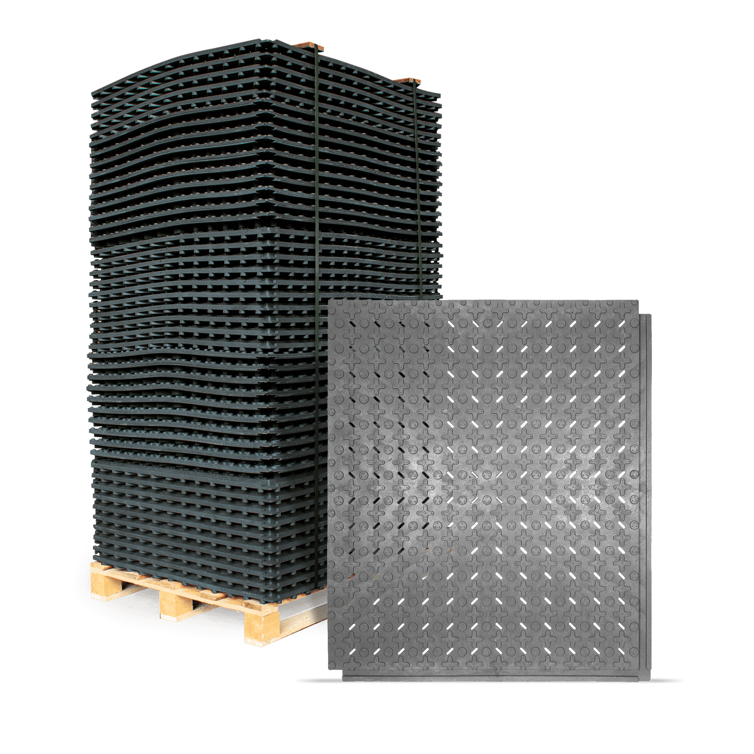 RMZ3701 Reitplatzmatte geschlitzt 50er Palette Matte