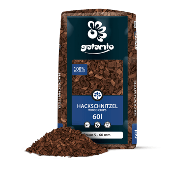 MHB60 hackschnitzel Braun Verpackung Haufen links