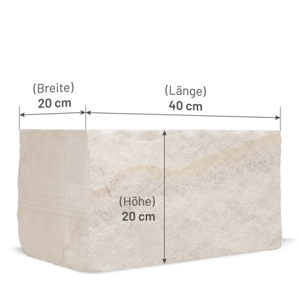 SSM10 Mauersteine Sandstein 0 Abmessung