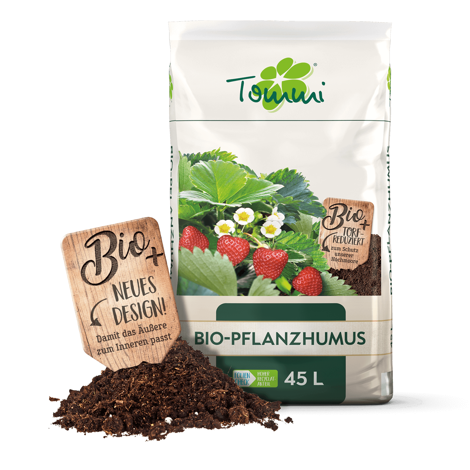 EPH45 BioPflanzhumus Verpackung Haufen links