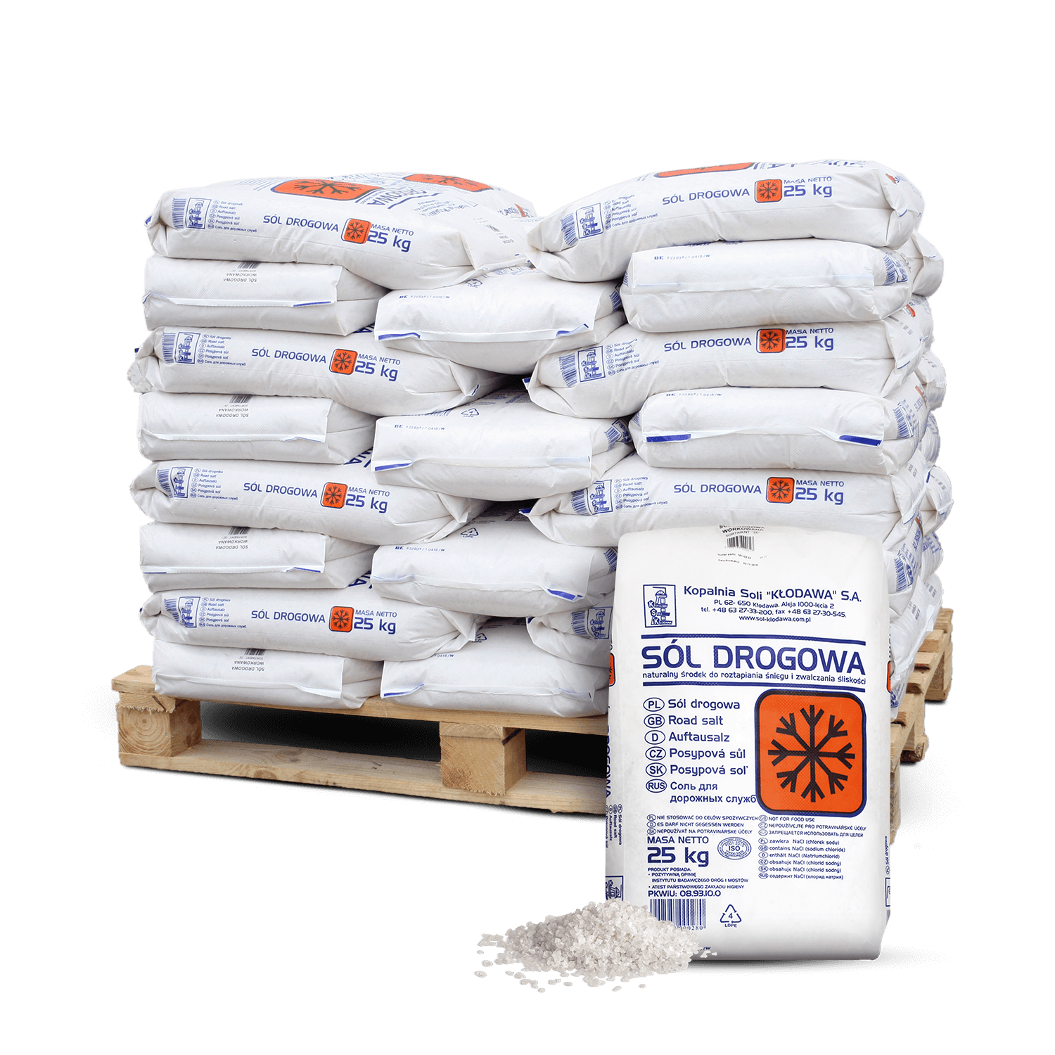 WST25 Streusalz 40er Palette Verpackung