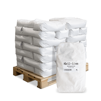 QSA25 Quarzsand 0,3 0,8mm 25kg 40er Palette Verpackung min
