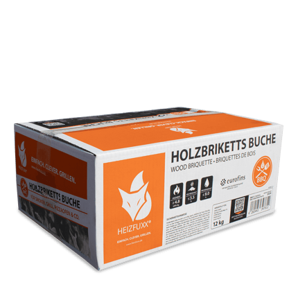 BNK12 Holzbriketts Buche 12kg Verpackung