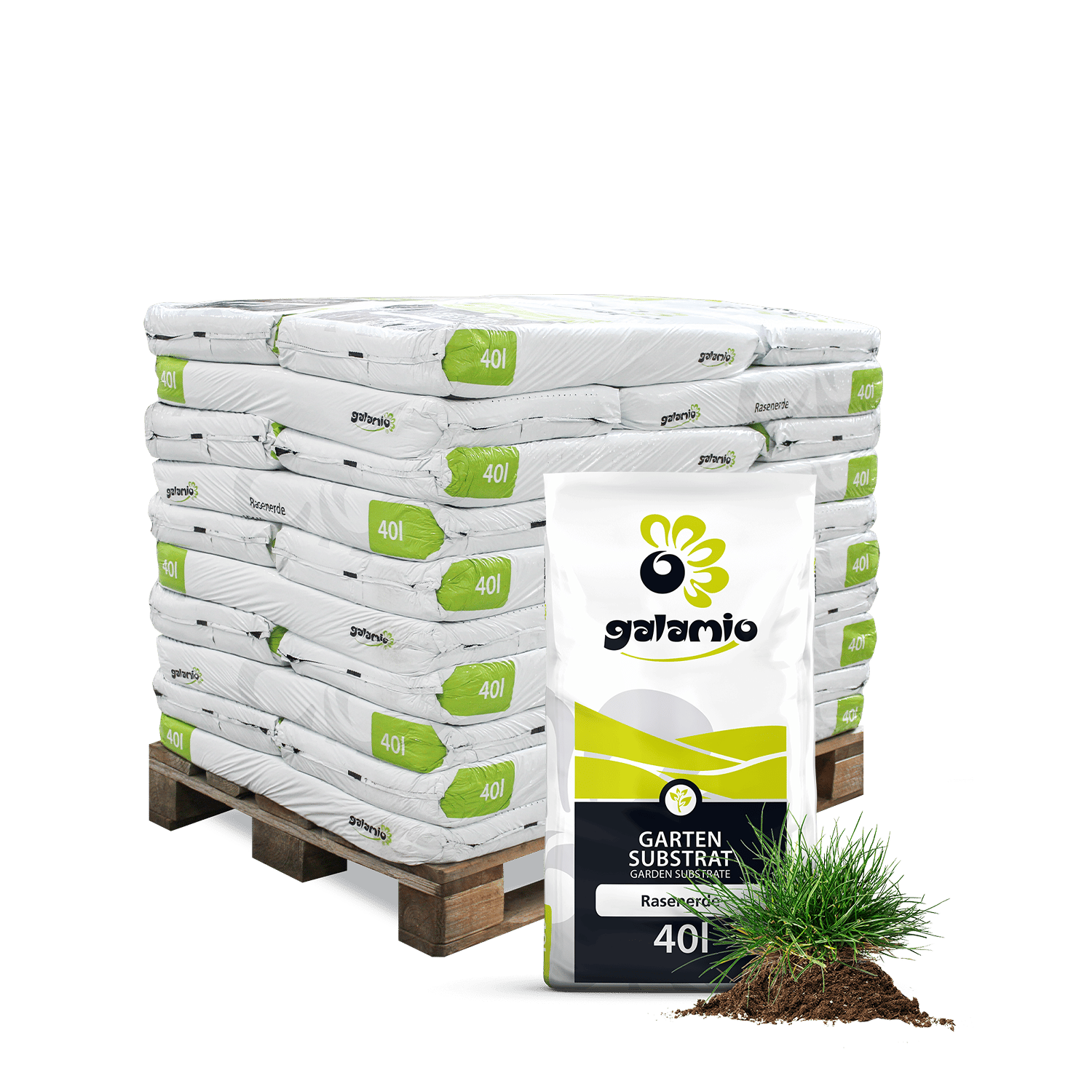 SRE40 Rasenerde 40l 30er Palette Verpackung