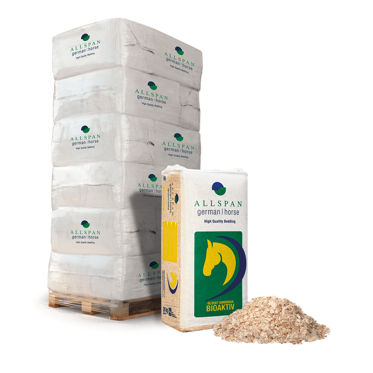 EAF24 Holzspaene Bioaktiv Palette Verpackung