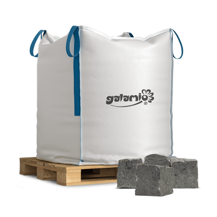 BPB10 basalt Pflastersteine 8 10 Palette Steine