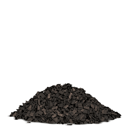 MHS60 holzhackschnitzel schwarz Haufen