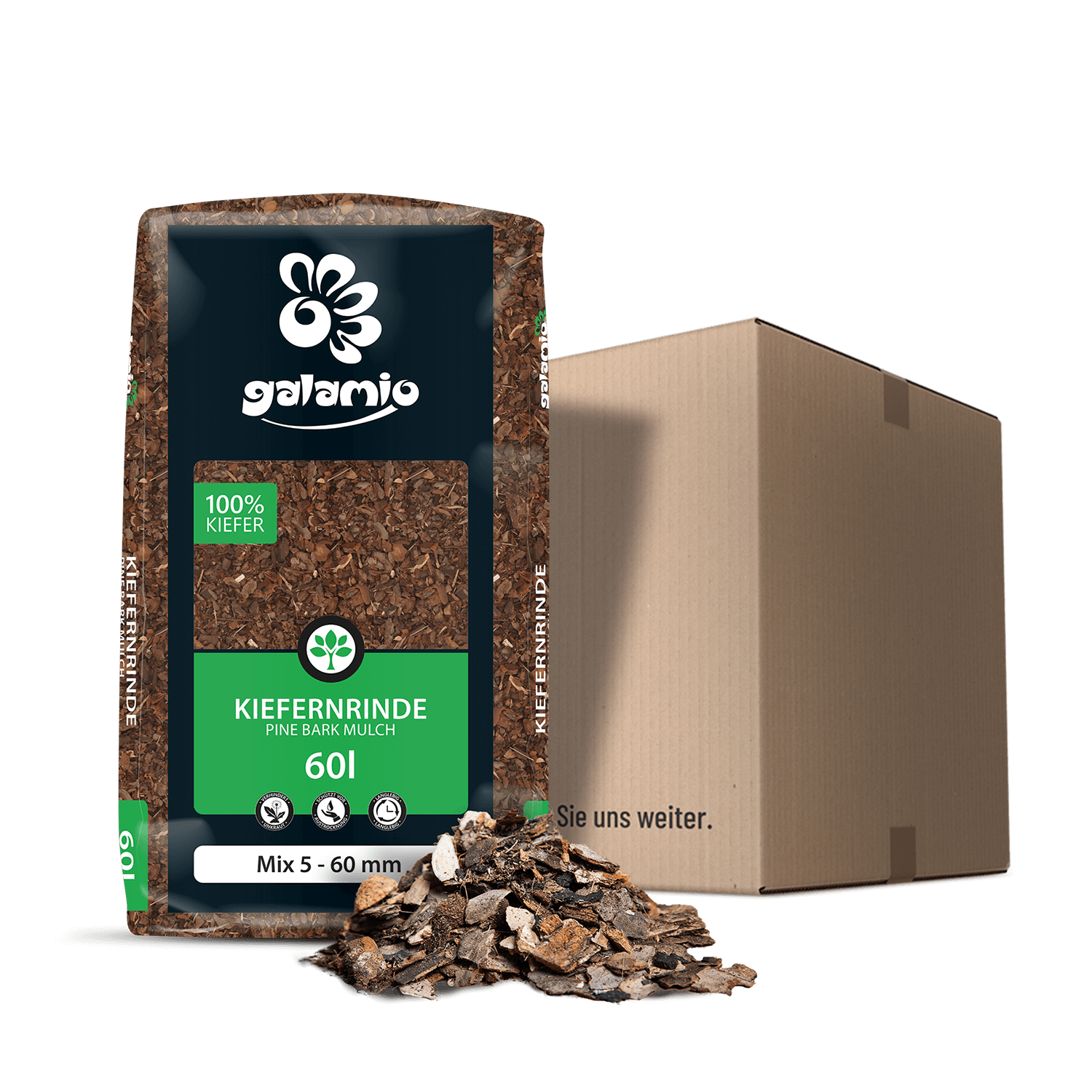 MUX60 Rindenmulch Kiefer Mix Paket