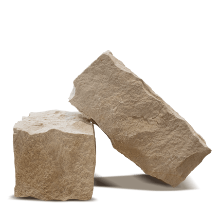 SSA10 Mauersteine Sandstein 0 2er Stein frontal