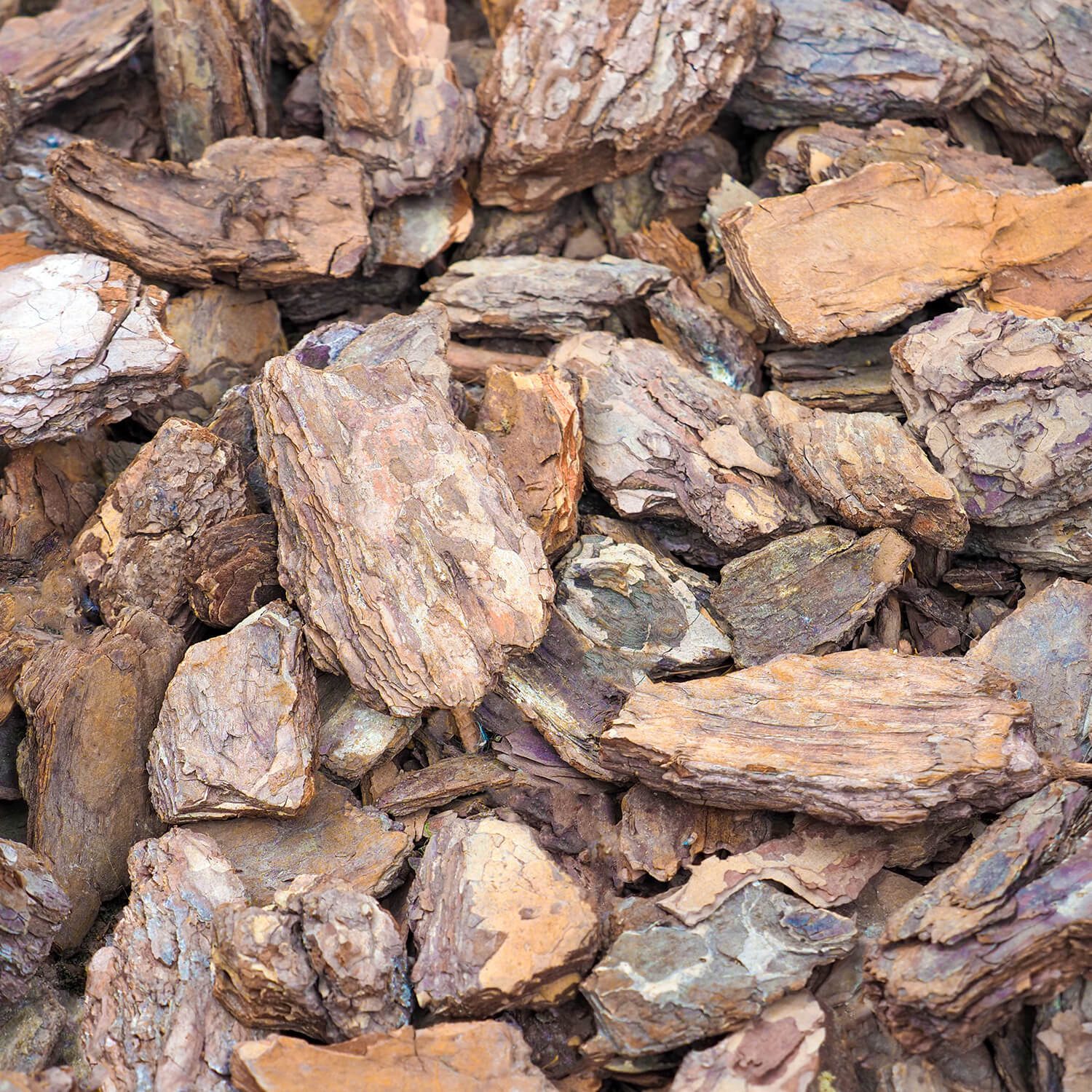 MUD60 Rindenmulch Kiefer Deko Textur