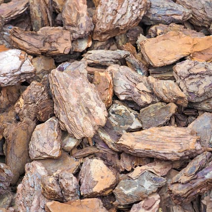 MUD60 Rindenmulch Kiefer Deko Textur