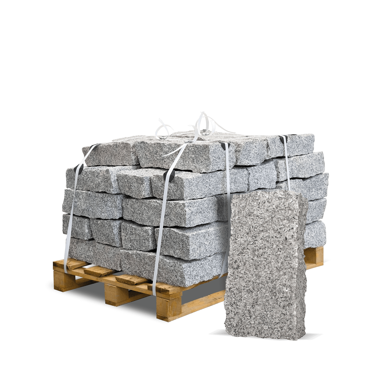 GSA10 Randsteine Granit 5 Palette Stein